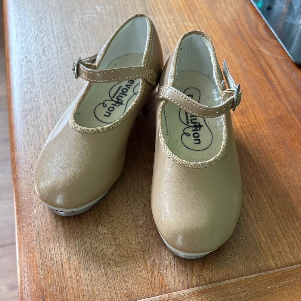 Revolution Kids Tan Mary Jane Dress Shoes